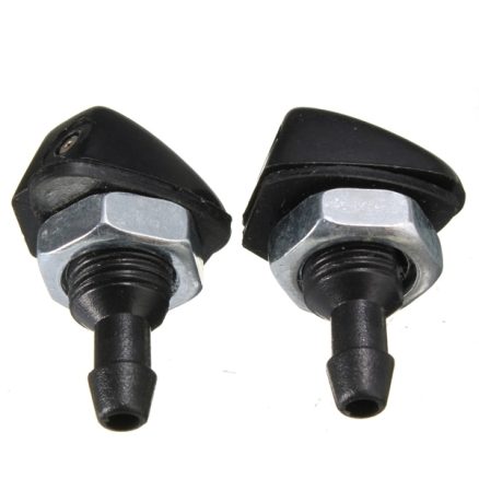 2pcs 9mm Thread Universal Front Wind Shield Washer Sprayer Nozzle 2