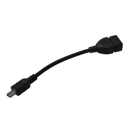 Mini 5 pin Male to USB 2.0 Type A Female Jack OTG Host Adapter Short Cable 4