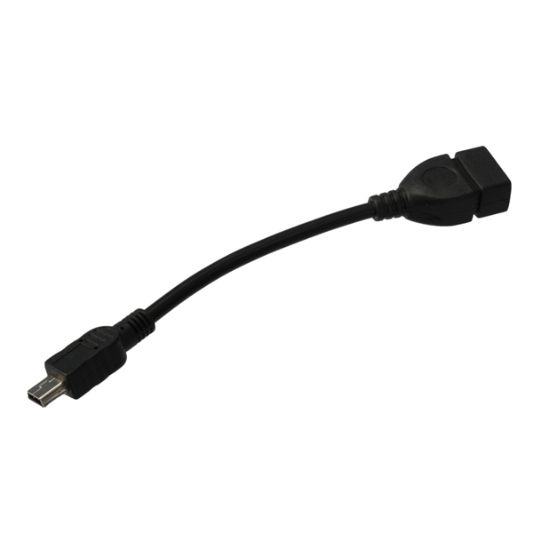 Mini 5 pin Male to USB 2.0 Type A Female Jack OTG Host Adapter Short Cable 4 Mini 5 pin Male to USB 2.0 Type A Female Jack OTG Host Adapter Short Cable - Image 4