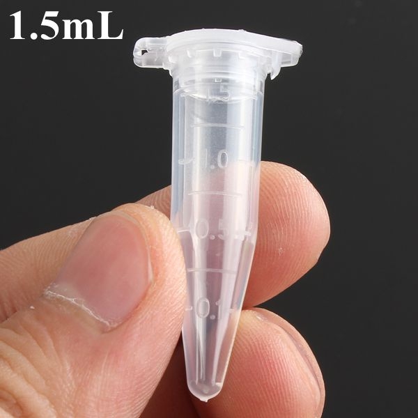 25pcs 1.5mL Disposable Graduated Clear Plastic Eppendorf Centrifuge Tube Vial 1 25pcs 1.5mL Disposable Graduated Clear Plastic Eppendorf Centrifuge Tube Vial