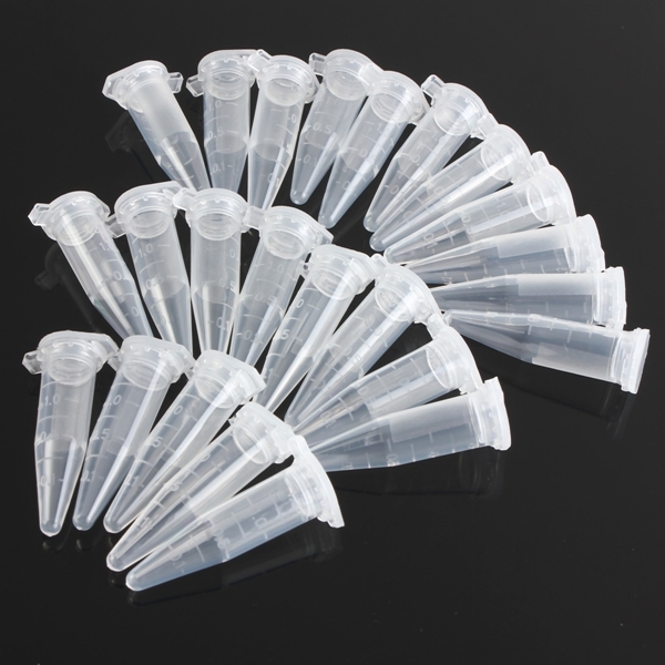 25pcs 1.5mL Disposable Graduated Clear Plastic Eppendorf Centrifuge Tube Vial 3 25pcs 1.5mL Disposable Graduated Clear Plastic Eppendorf Centrifuge Tube Vial - Image 3