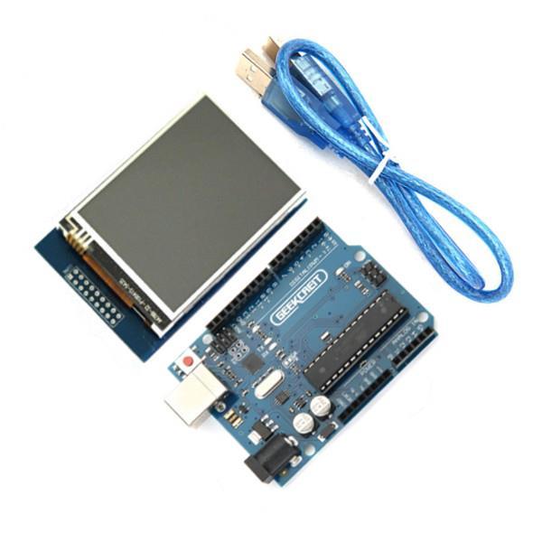 UNO R3 USB Development Board With 2.8 Inch TFT Touch Display Module 1 UNO R3 USB Development Board With 2.8 Inch TFT Touch Display Module