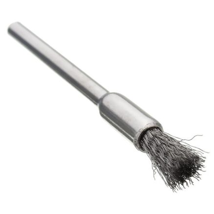 3mmx5mm Electrical Wire Brush Stainless Steel Head Removal Dust Burr Derusting Brush 2