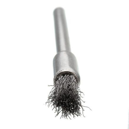 3mmx5mm Electrical Wire Brush Stainless Steel Head Removal Dust Burr Derusting Brush 7