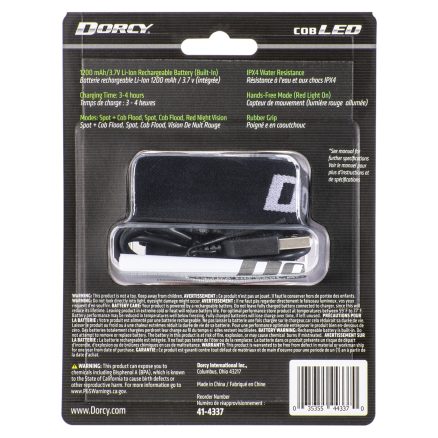 Dorcy 41-4337 650-Lumens LED USB Rechargeable Motion-Activated Headlamp 3