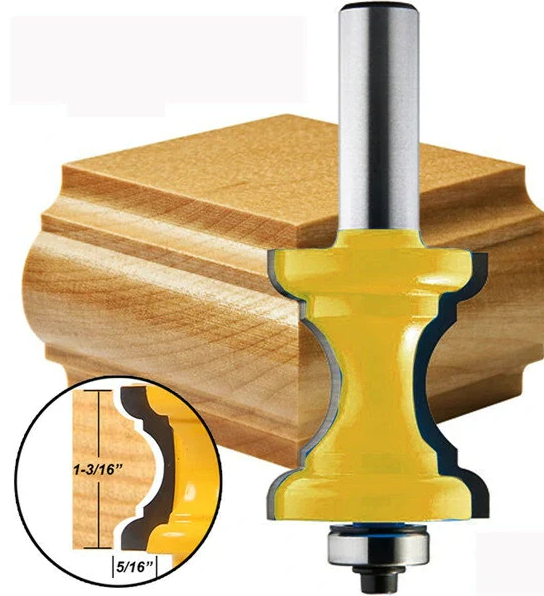 Drillpro RB9 1/2 Inch Shank Router Bit Woodworking Cutter 1 Drillpro RB9 1/2 Inch Shank Router Bit Woodworking Cutter