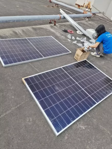 5KW Hybrid Solar Energy System 10pcs panels-5KWH Lithium battery 3