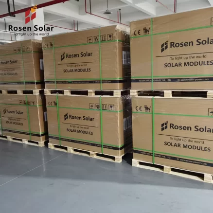 Rosen Hot Sell 450W Half Cell PV Module Mono Solar Panel 5BB 9BB 31pcs Solar Panels 2