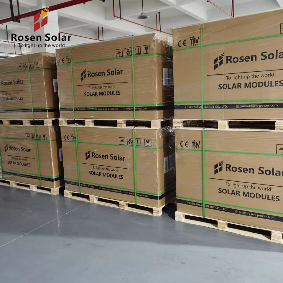 Rosen Hot Sell 450W Half Cell PV Module Mono Solar Panel 5BB 9BB 31pcs Solar Panels 2 Rosen Hot Sell 450W Half Cell PV Module Mono Solar Panel 5BB 9BB 31pcs Solar Panels - Image 2