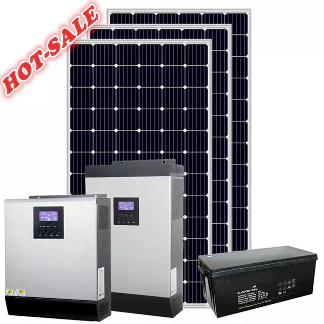 Solar Panel Kit System With Lithium Battery Off Grid Solar System 3Kw 1 Solar Panel Kit System With Lithium Battery Off Grid Solar System 3Kw