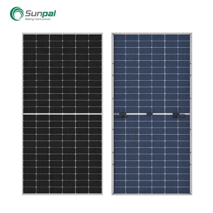 China Sunpal Single PV Module Mono Half Cell Bifacial 50pcs Solar Panels Factory Price For Home 5