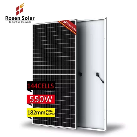 Rosen Hot Sell 450W Half Cell PV Module Mono Solar Panel 5BB 9BB 31pcs Solar Panels 5