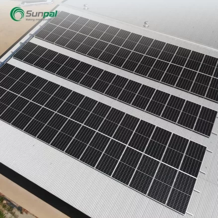 China Sunpal Single PV Module Mono Half Cell Bifacial 50pcs Solar Panels Factory Price For Home 2