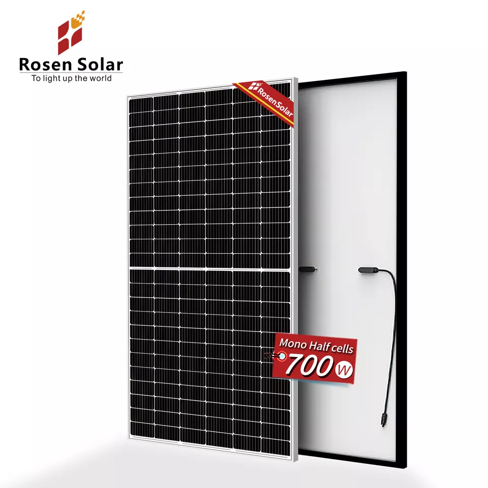 Rosen Hot Sell 450W Half Cell PV Module Mono Solar Panel 5BB 9BB 31pcs Solar Panels 6 Rosen Hot Sell 450W Half Cell PV Module Mono Solar Panel 5BB 9BB 31pcs Solar Panels - Image 6