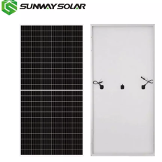 Sunway high quality 9bb solar panels 405w half-cell panels solar 400w mono solar panels