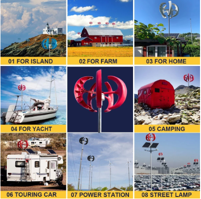 1000W Vertical Wind Turbine 12v 24V Vertical Axis Wind Generator VAWT Small Windmill Free Energy With MPPT Charging Controller 3 1000W Vertical Wind Turbine 12v 24V Vertical Axis Wind Generator VAWT Small Windmill Free Energy With MPPT Charging Controller - Image 3