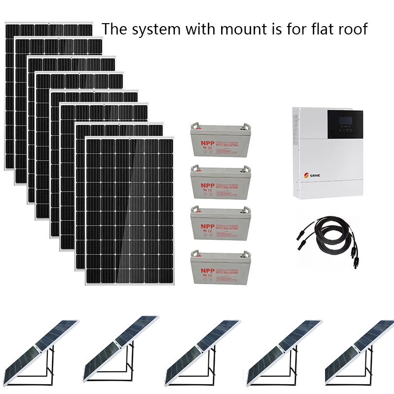 Solar Panel Kit Complete 5000W 220V 110V 50/60HZ Lifepo4 Battery Hybrid Inverter MPPT Off Grid System Heater 4HP Air Condition 3 Solar Panel Kit Complete 5000W 220V 110V 50/60HZ Lifepo4 Battery Hybrid Inverter MPPT Off Grid System Heater 4HP Air Condition - Image 3