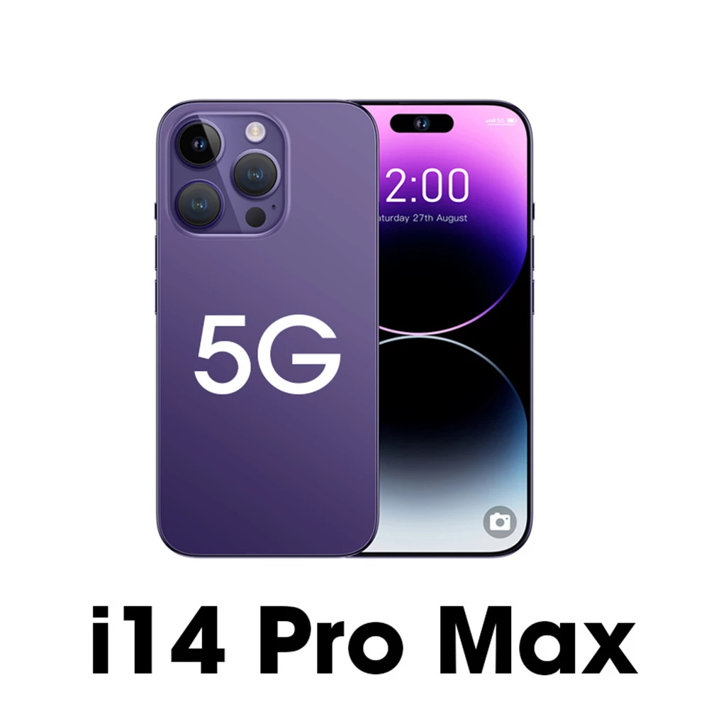 2022 Original Smartphone I14 Pro Max Ultra HD Screen 4G 5G Dual SIM Phone Cell Phone 7.3 Inch 50+108MP 6000mAh Celulares 2