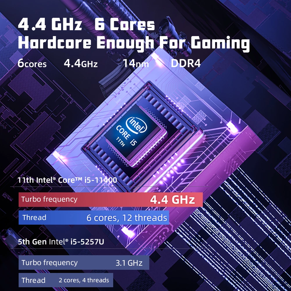 Dere GT1 Gaming Laptop 16" IPS Dual Channel 16GB RAM 512GB SSD Intel Core i5 Windows Notebook RGB Backlit Keyboard pc Computer 4 Dere GT1 Gaming Laptop 16" IPS Dual Channel 16GB RAM 512GB SSD Intel Core i5 Windows Notebook RGB Backlit Keyboard pc Computer - Image 4