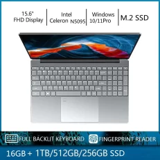 Fingerprint Boot Intel N5095 Windows 10 11 Ram 16GB Rom 256GB 512GB 1TB 2TB SSD Computer 2.4G/5.0G Wifi Bluetooth Gaming Laptop