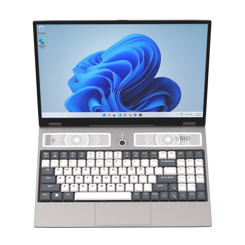 Gaming Laptops Windows Metal Note Book Office Computer PC 16" 2.5K Screen 11th Generation Intel N5105 16GB RAM Backlit Keyboard 2