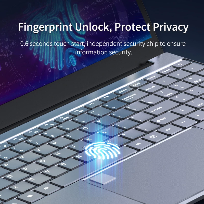 Intel Laptop 15.6 inch N5095 16GB RAM 512GB SSD Business Netbook Windows 10 Pro Gaming Notebook Gamer PC Fingerprint Unlock 3 Intel Laptop 15.6 inch N5095 16GB RAM 512GB SSD Business Netbook Windows 10 Pro Gaming Notebook Gamer PC Fingerprint Unlock - Image 3