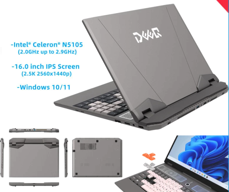 16.0 inch 2.5K 2560*1440 IPS Intel N5105 Windows 10 11 16GB 256GB SSD Computer 2.4G/5.0G Wifi Bluetooth Gaming Laptop Touch ID 6 16.0 inch 2.5K 2560*1440 IPS Intel N5105 Windows 10 11 16GB 256GB SSD Computer 2.4G/5.0G Wifi Bluetooth Gaming Laptop Touch ID - Image 6