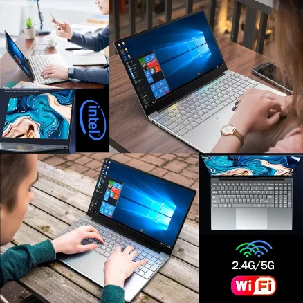 Windows 10 11 Pro Ram 12GB Rom 128GB 256GB 512GB 1TB SSD Ultrabook Computer 5G Wifi Bluetooth Intel J4125 Gaming Laptop 2