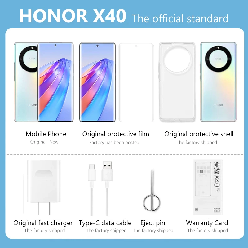 11.11 NEW Honor X40 mobile phone 120Hz OLED hard core curved screen 5100mAh fast charge large battery 5G smartphone 11 11 sale 2 11.11 NEW Honor X40 mobile phone 120Hz OLED hard core curved screen 5100mAh fast charge large battery 5G smartphone 11 11 sale - Image 2