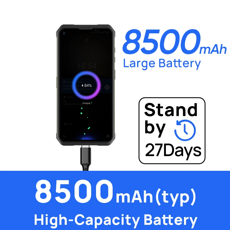 DOOGEE V10 Dual 5G Rugged Phone 8500mAh Battery 48MP Rear Camera 33W Fast Charging SmartPhone Global Version NFC 5 DOOGEE V10 Dual 5G Rugged Phone 8500mAh Battery 48MP Rear Camera 33W Fast Charging SmartPhone Global Version NFC - Image 5
