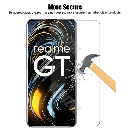 For Realme GT Neo / Realme GT 5G Camera Lens Film and Phone Protective Tempered Glass Screen Protector 3