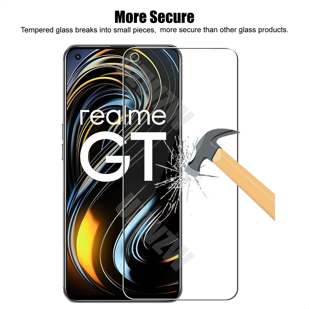 For Realme GT Neo / Realme GT 5G Camera Lens Film and Phone Protective Tempered Glass Screen Protector 3 For Realme GT Neo / Realme GT 5G Camera Lens Film and Phone Protective Tempered Glass Screen Protector - Image 3