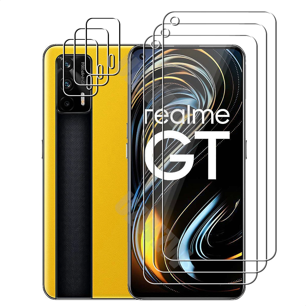 For Realme GT Neo / Realme GT 5G Camera Lens Film and Phone Protective Tempered Glass Screen Protector 2