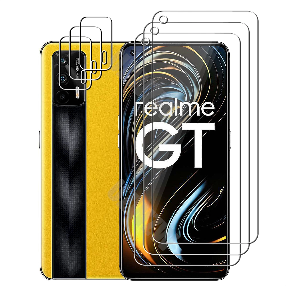 For Realme GT Neo / Realme GT 5G Camera Lens Film and Phone Protective Tempered Glass Screen Protector 1 For Realme GT Neo / Realme GT 5G Camera Lens Film and Phone Protective Tempered Glass Screen Protector