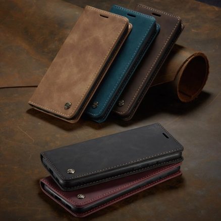 Matte Leather Flip Cover for Samsung A71 A51 A70 A50 A40 A30 A20 A10 Wallet Case S21 5G S20 Ultra Note 10 Plus S10 S10e S9 S8 S7 2