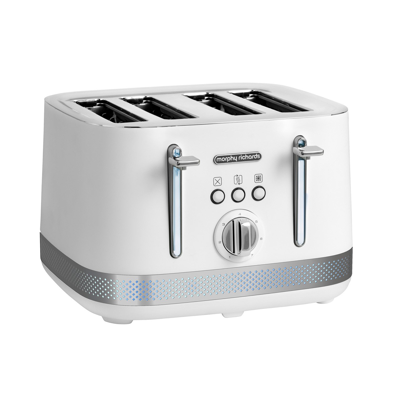 Morphy Richards Illumination 4 Slice 1800W Toaster - White 1