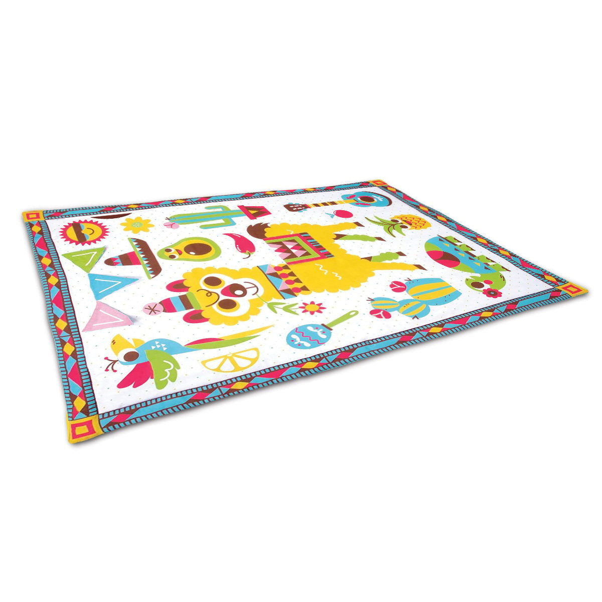 Yookidoo Fiesta Kids Baby Activity Playmat to Bag with Musical Rattle 1