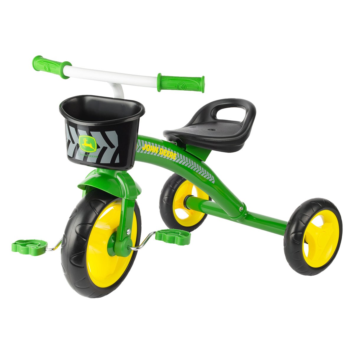 John Deere Green Steel Tricycle Ride On Toy 46790 2