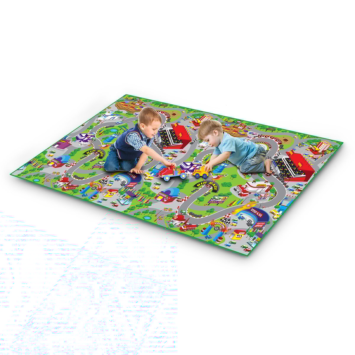 Rollmatz Race Track Baby Kids Play Floor Mat 200cm x 120cm 2