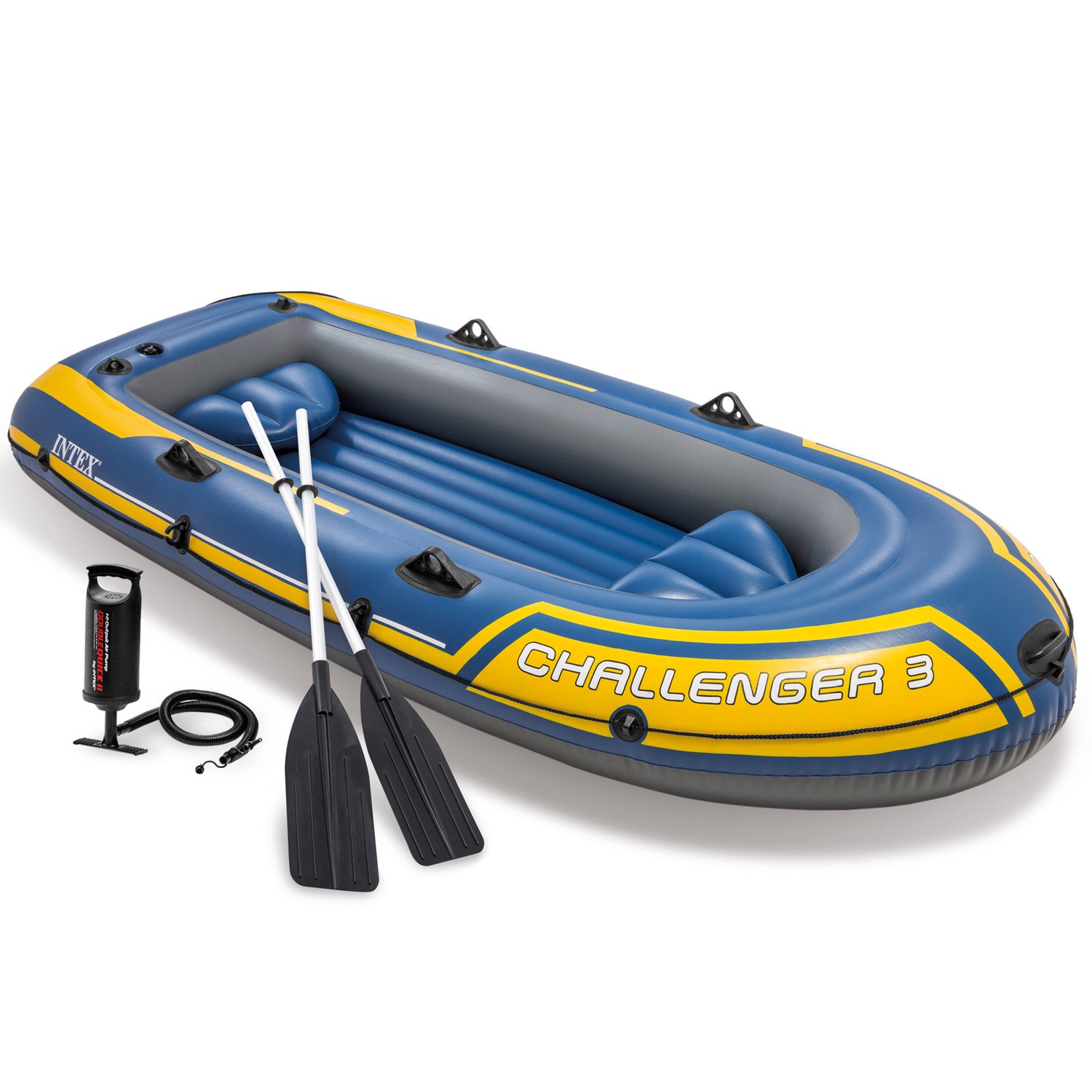 Intex 68370NP Challenger 3 Inflatable Boat Set 1