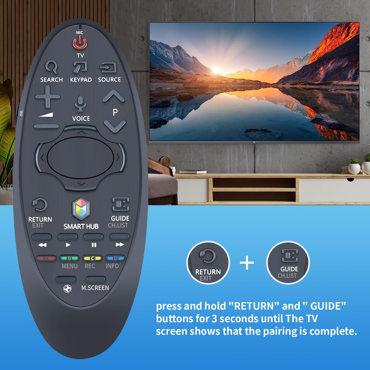 Aftermarket Samsung BN59-01185B BN59-01182B Smart Touch TV Remote Control 6 Aftermarket Samsung BN59-01185B BN59-01182B Smart Touch TV Remote Control - Image 6