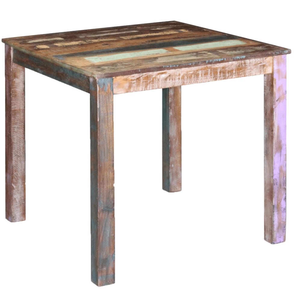 Dining Table Solid Reclaimed Wood 80x82x76 Cm 2