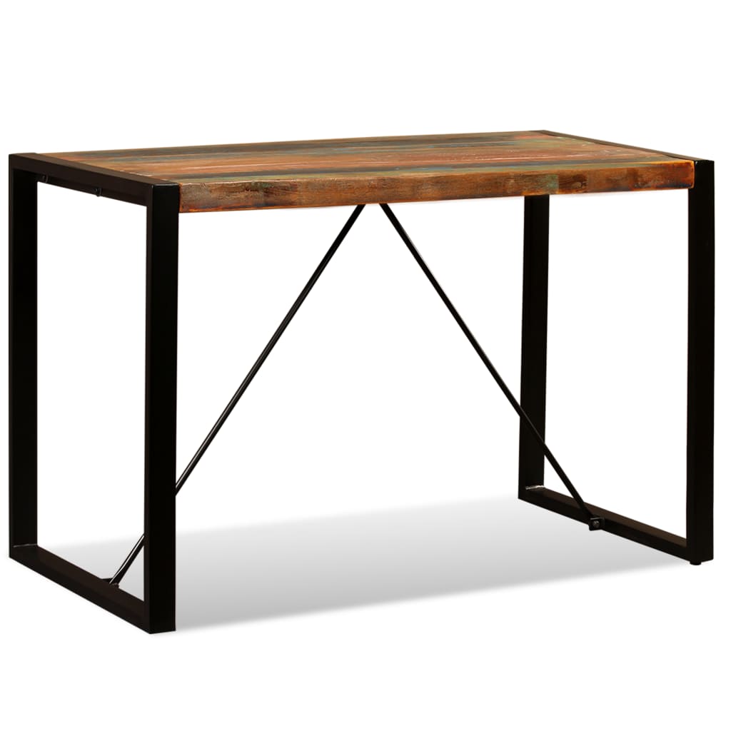 Dining Table Solid Reclaimed Wood 120 Cm 1
