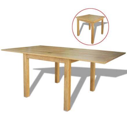 Extendable Table Oak 170x85x75 Cm 1