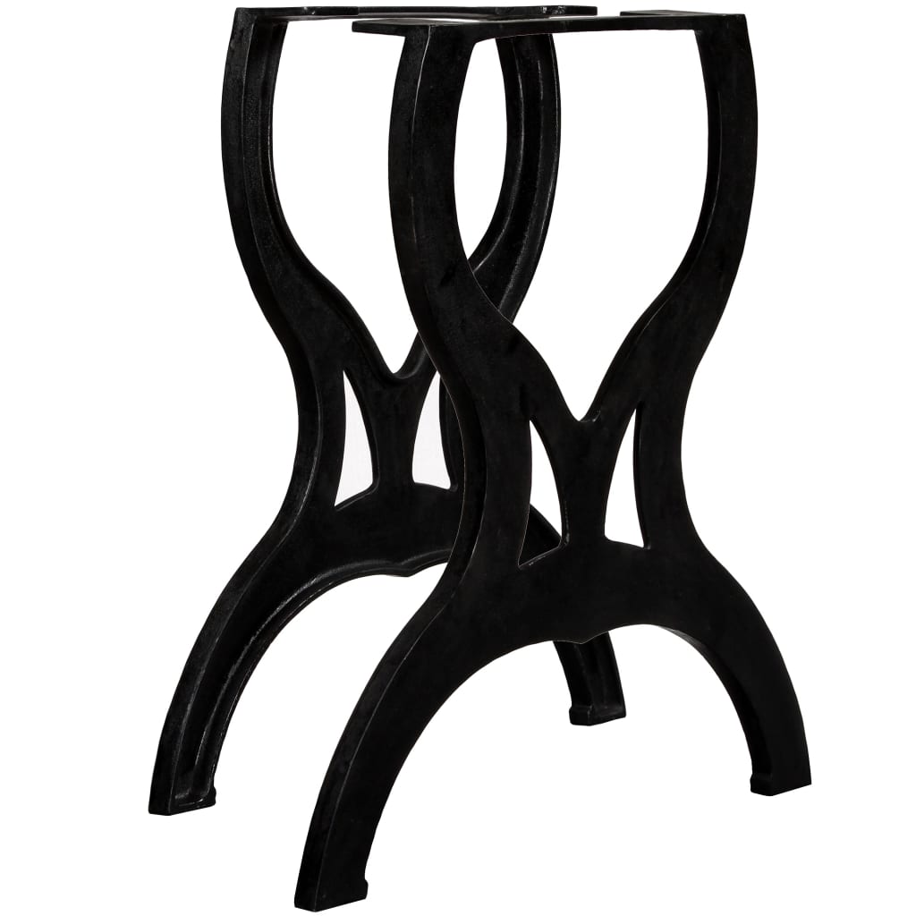 Dining Table Legs 2 Pcs X-frame Cast Iron 2