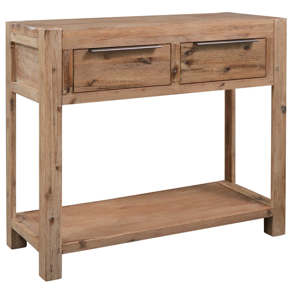 Console Table 82x33x73 Cm Solid Acacia Wood 1 Console Table 82x33x73 Cm Solid Acacia Wood