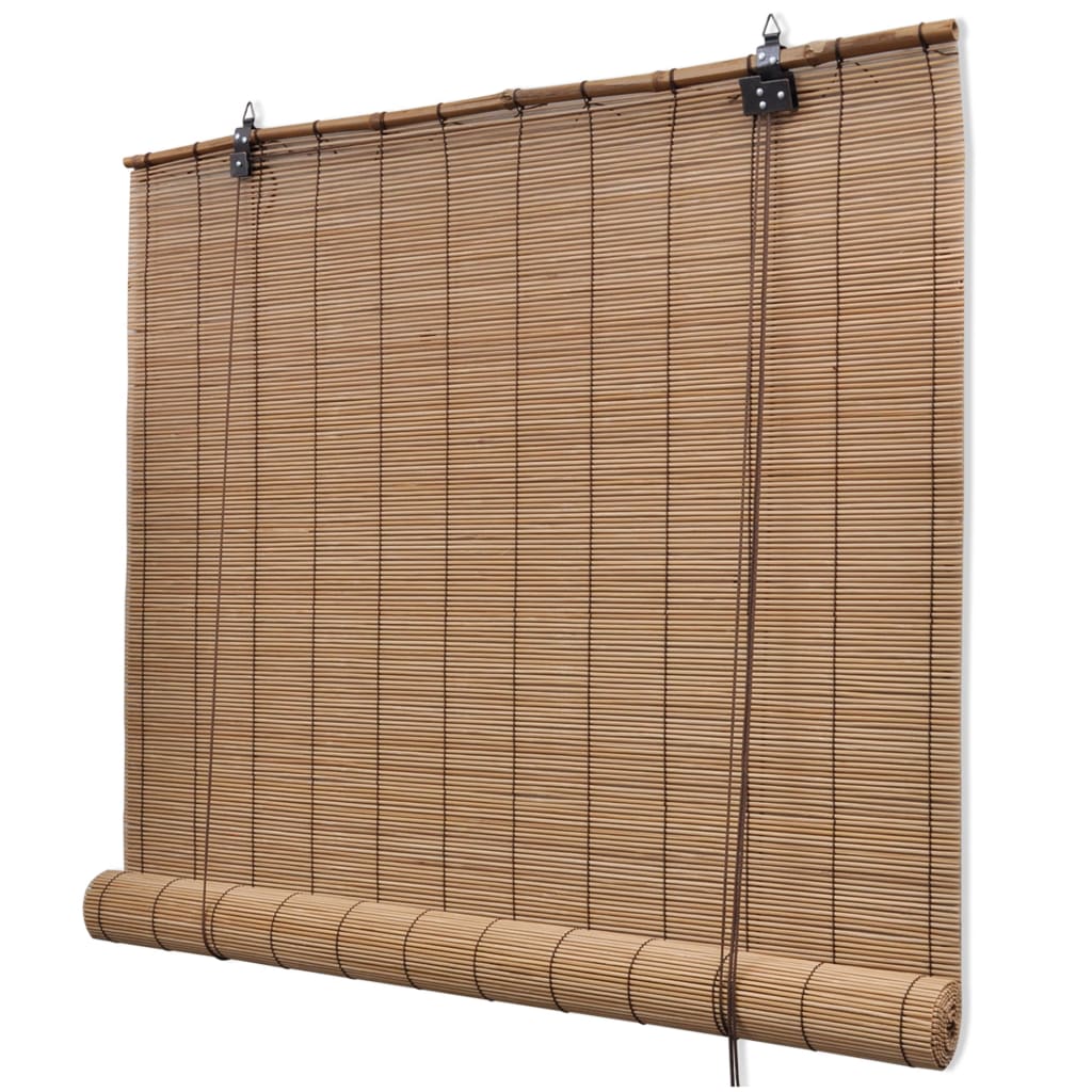 Roller Blind Bamboo 150x160 Cm Brown 2