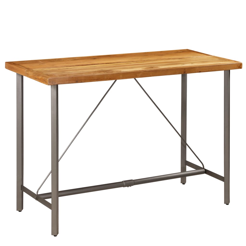 Bar Table Solid Reclaimed Teak 150x70x106 Cm 2