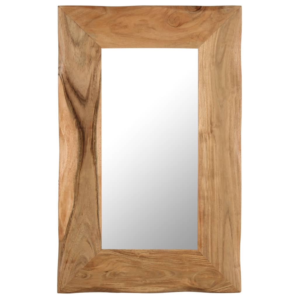 Cosmetic Mirror 50x80 Cm Solid Acacia Wood 1