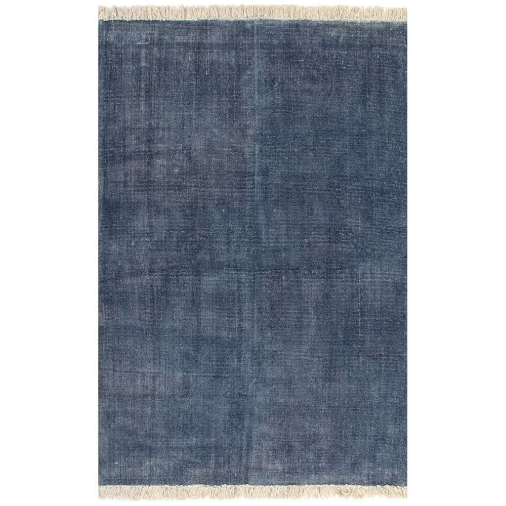 Kilim Rug Cotton 120x180 Cm Blue 1